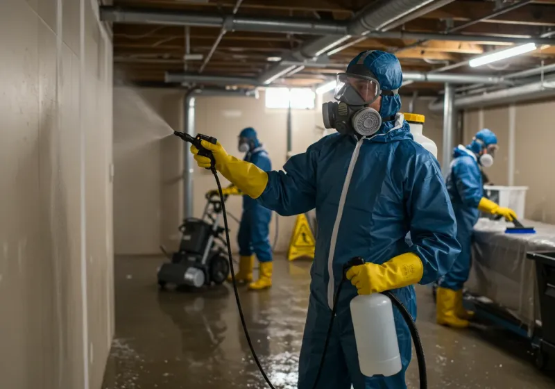 Basement Sanitization and Antimicrobial Treatment process in Orland, ME